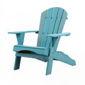 Sedia Adirondack da giardino in legno turchese con braccioli, dimensioni 80x92x98 cm, marca Inqavron.