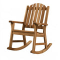Sedia a dondolo in legno marrone stile classico, dimensioni 70x90x105 cm, marca Inqavron, con braccioli e seduta comoda