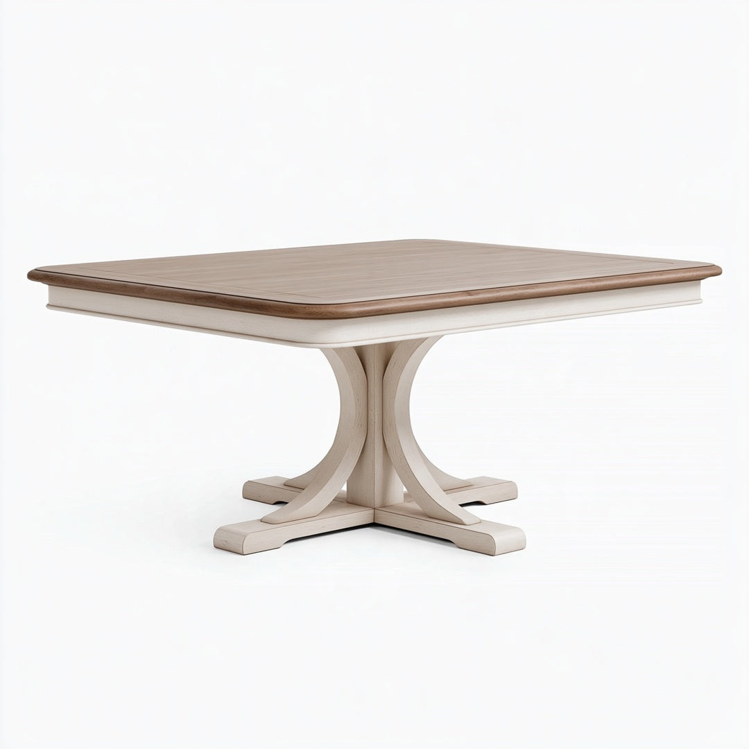 Tavolo da pranzo Inqavron in legno beige e marrone, stile classico, 180 x 100 x 76 cm, visibile in immagine